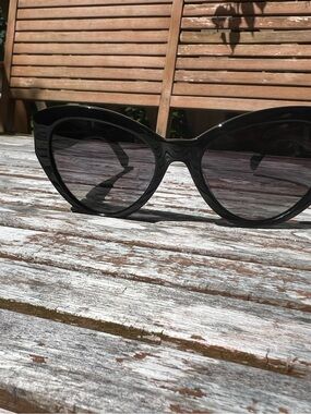 kate spade Black Cat-Eye Alt Goth Sunglasses Timeless Retro Mad Man Inspire